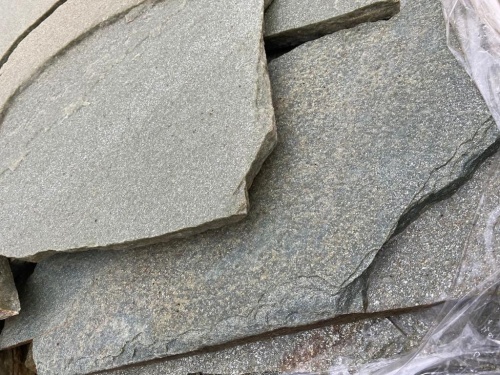 Плитняк златолит зелёный для цоколя, отмостки купить в Чердыни