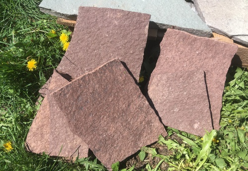 Плитняк лемезит бордовый для цоколя 1,5-2 см купить в Чердыни