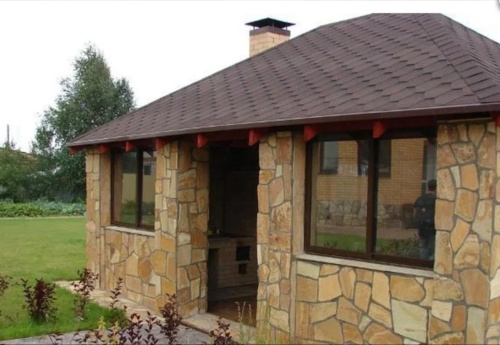 Плитняк златолит жёлтый для фасада 1,5-3 см купить в Чердыни