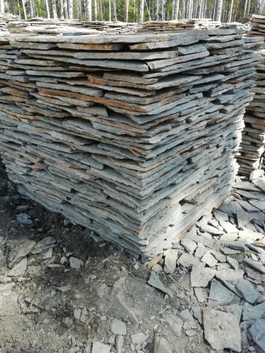 Плитняк златолит Уральский для цоколя, отмостки купить в Чердыни